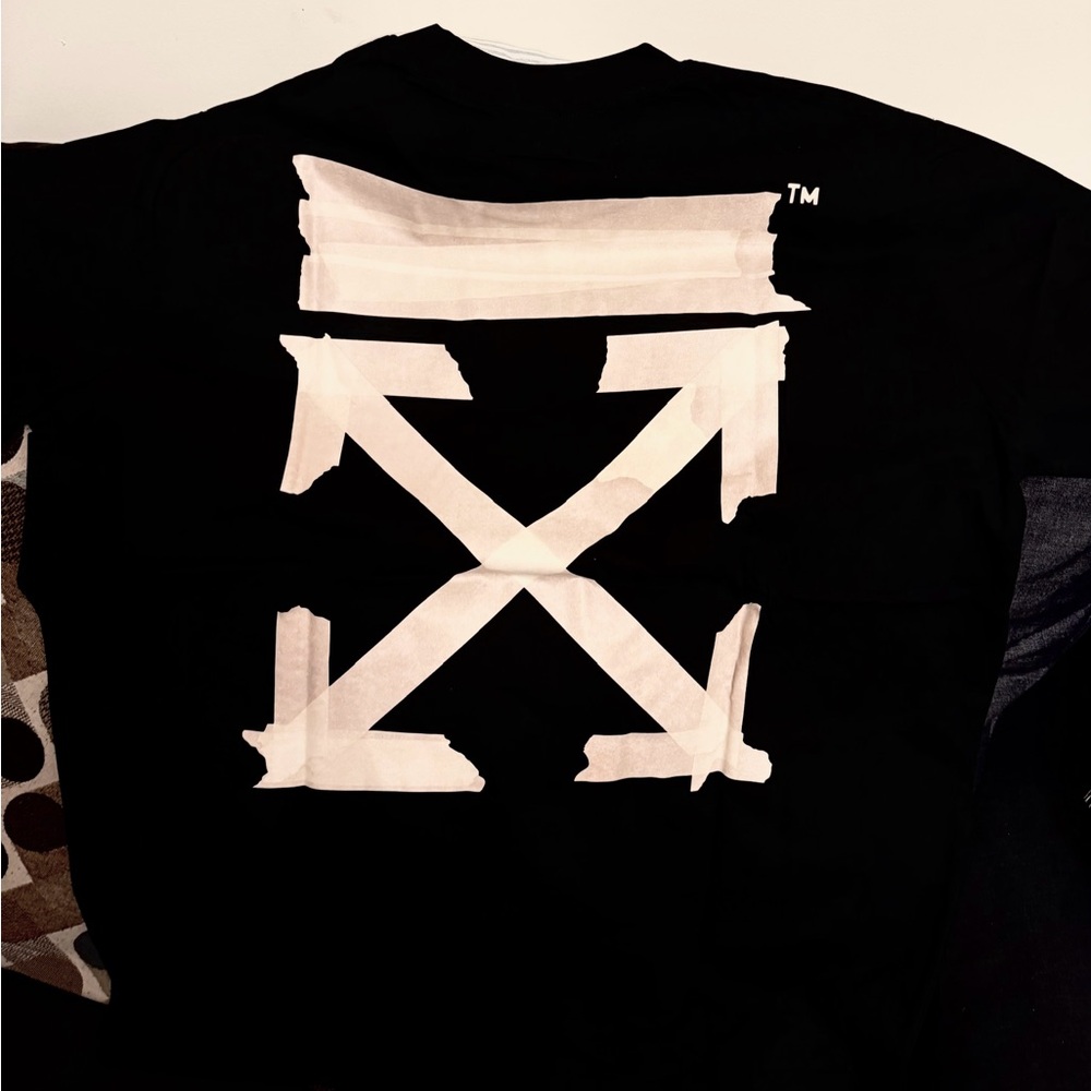 Off-White Black Tape Arrows Logo Oversized T-Shirt